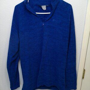Mountain Warehouse mens fleece shirt rare blue color large men